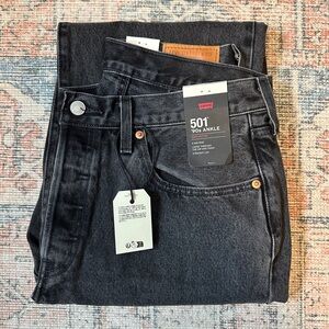 Levi’s 90’s 501 Ankle Jean 30x27 Smooth Operator (Black) NWT